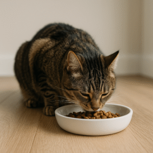 how much food to give a cat